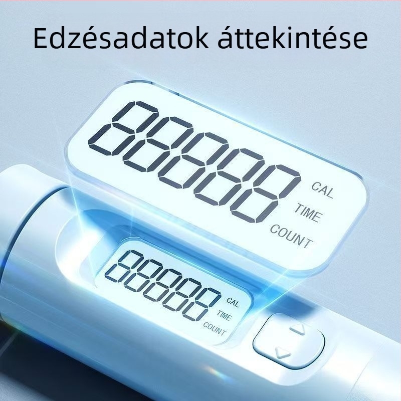 Changfeng Vezeték nélküli ugrókötél súlyozott golyóval és acélsodronnyal, számoló funkcióval, ABS anyag, modell Ts55, otthoni fitnesz felszerelés