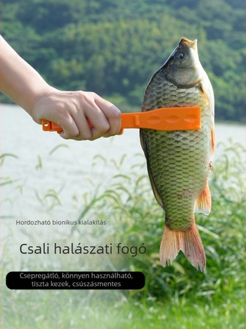 Huansheng Horgászcsipesz – vastag ABS műanyag, dedikált halak megfogására szolgáló csipesz a csalihorgok kontrolljához, többfunkciós eszköz