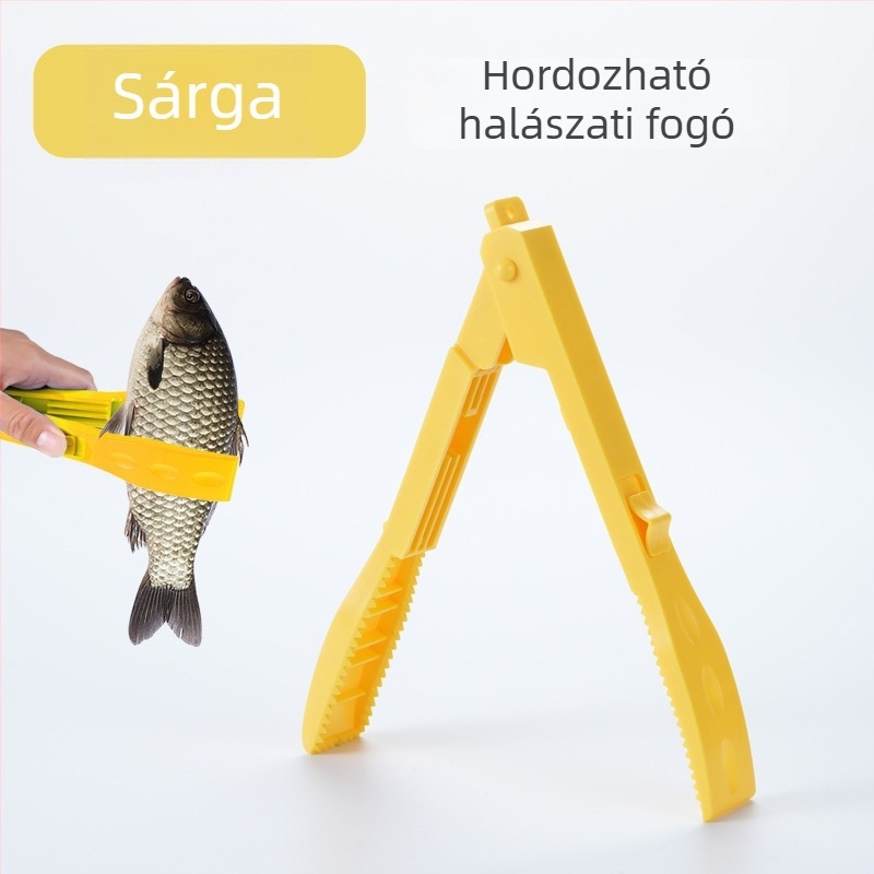 Huansheng Horgászcsipesz – vastag ABS műanyag, dedikált halak megfogására szolgáló csipesz a csalihorgok kontrolljához, többfunkciós eszköz