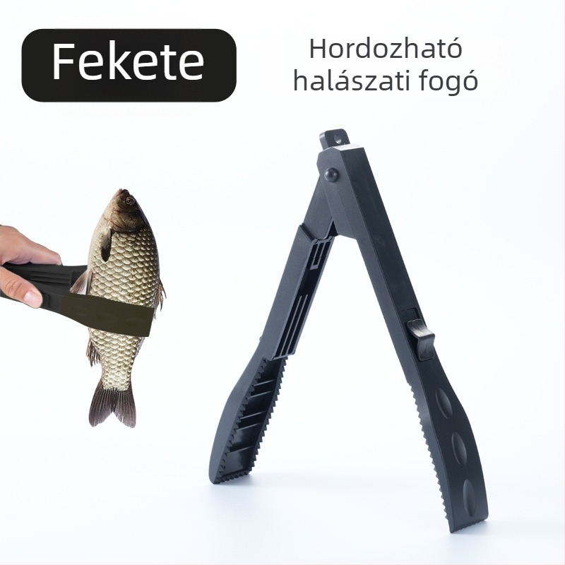 Huansheng Horgászcsipesz – vastag ABS műanyag, dedikált halak megfogására szolgáló csipesz a csalihorgok kontrolljához, többfunkciós eszköz