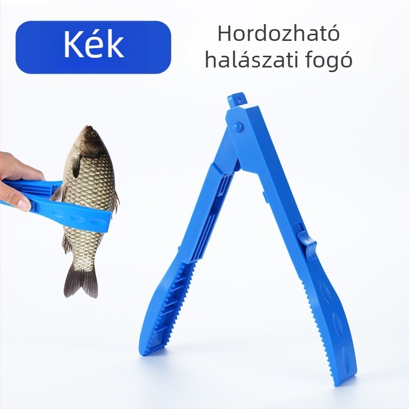 Huansheng Horgászcsipesz – vastag ABS műanyag, dedikált halak megfogására szolgáló csipesz a csalihorgok kontrolljához, többfunkciós eszköz