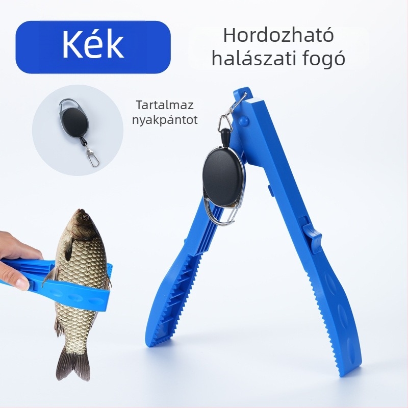 Huansheng Horgászcsipesz – vastag ABS műanyag, dedikált halak megfogására szolgáló csipesz a csalihorgok kontrolljához, többfunkciós eszköz