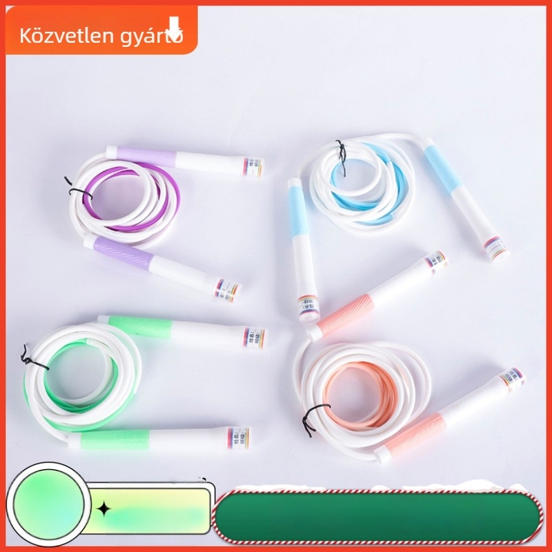 Gyerekeknek készült ugrókötél: csomómentes, szegmentált, PVC, ROHS tanúsítványú, átmérő 2,8 mm