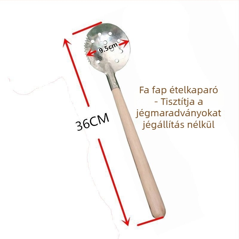 Jéghorgászbot-tartó – kétfejes, tömörfa, nem hajtogatható, nem forgó
