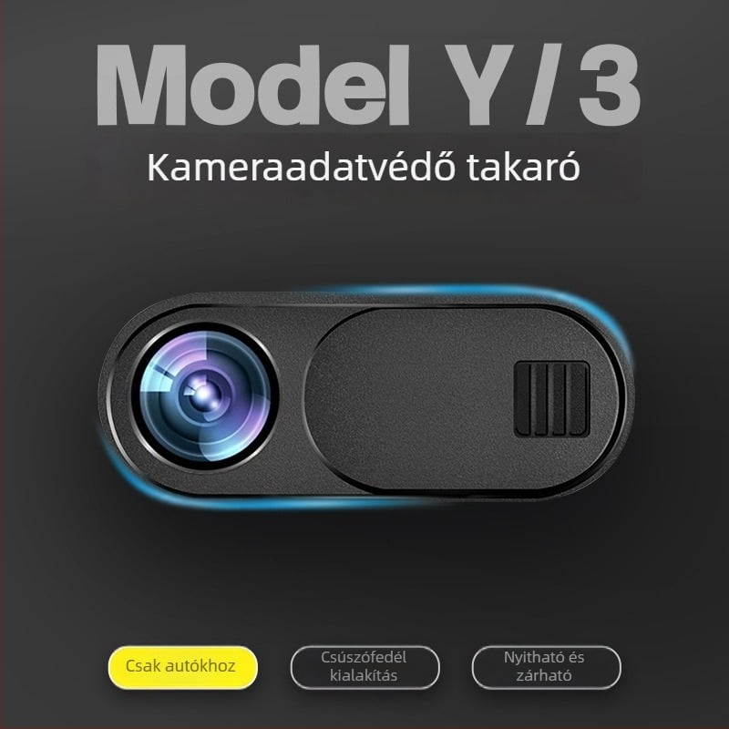 Tesla Model Y és Model 3 belső kamera védőfedél – a kamera magánéletének védelme