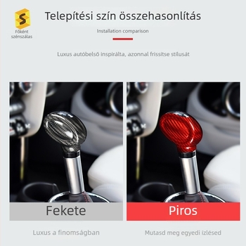 MINI F54/F55/F56 váltófej dekor elem – szénszálas belső, modell N-MINI-207; Anyag: szénszál; Testreszabható feldolgozás: Igen; Licencelhető magáncímke: Igen