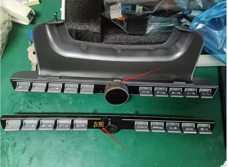 Tesla Model Y/3 középkonzol fizikai gomb kiegészítője (2017–2020), modell TZW-19, műanyag