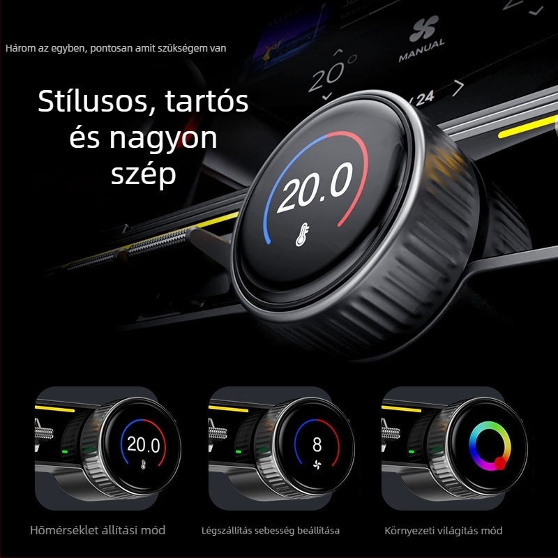 Tesla Model Y/3 középkonzol fizikai gomb kiegészítője (2017–2020), modell TZW-19, műanyag