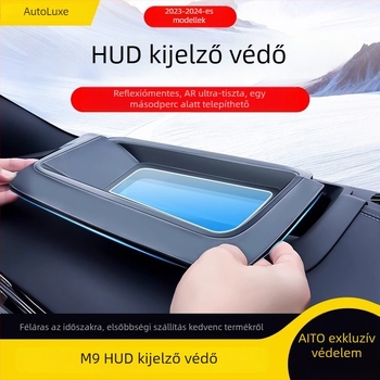 M9 HUD védőfedő, ABS+üveg, illeszkedik 24 Wenjie M9 modellhez