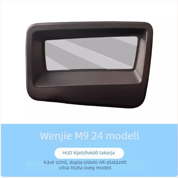M9 HUD védőfedő, ABS+üveg, illeszkedik 24 Wenjie M9 modellhez