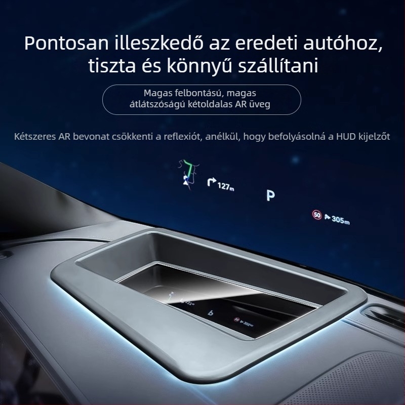 M9 HUD védőfedő, ABS+üveg, illeszkedik 24 Wenjie M9 modellhez