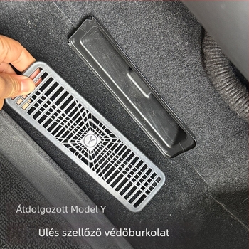 Tesla Model Y 2025 Frissített kiadás – ülés alatti légkivezető védőburkolat (műanyag, modell HXYG)