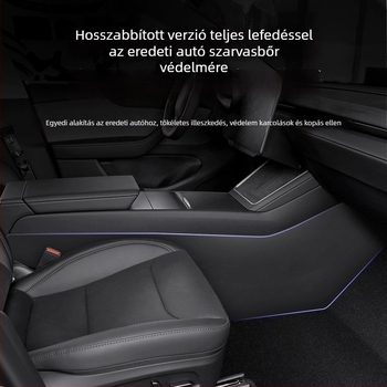 Tesla Model 3/Y központi konzol oldalvédő pad, PP anyag, ragasztóval történő telepítés, belső módosítás kiegészítő
