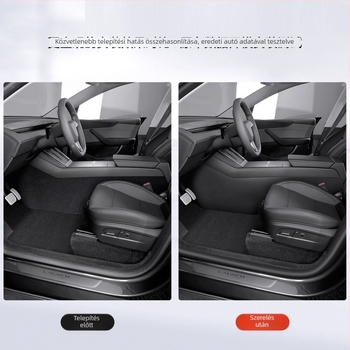 Tesla Model 3/Y központi konzol oldalvédő pad, PP anyag, ragasztóval történő telepítés, belső módosítás kiegészítő