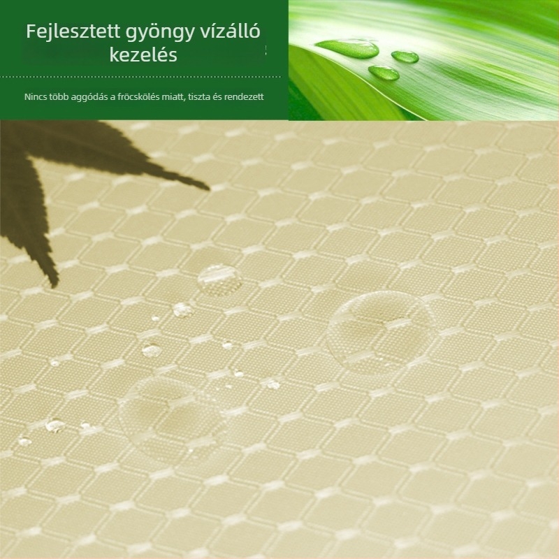 190 g tömegű vastag poliészter zuhanyfüggöny, waffle mintázatú, vízálló és penészmentes fürdőszobához