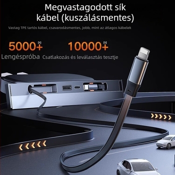 Tesla Model Y központi konzol USB 3.0 töltőadapter-kábel, ABS anyag, modell Tz00102, Snap-on szerelés