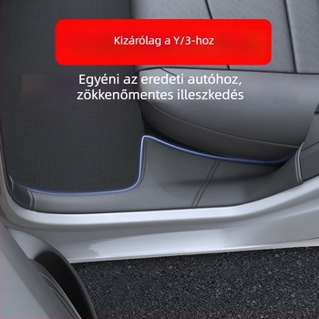 n3 Bőr Hátsó Ajtó Küszöb Védő Tesla Model Y/Model 3 (új verzió) – Anti-ütés párna és sarokvédő