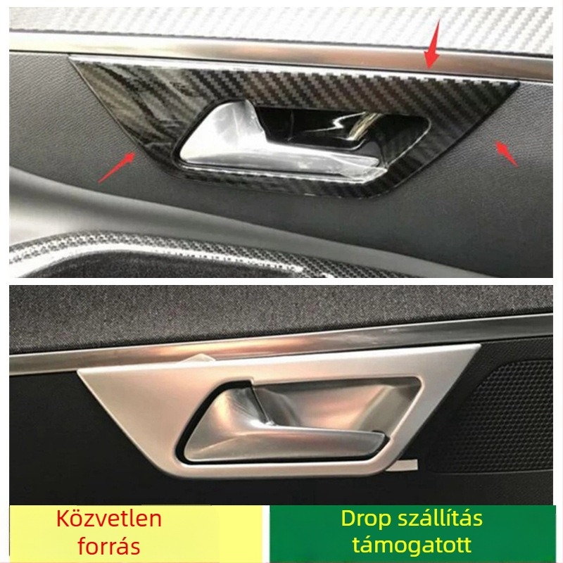 Peugeot 4008/5008 (2017–2023) belső kilincskeret, ABS anyag, Kang Jin, felület: ABS plating vagy karbon rost mintázat