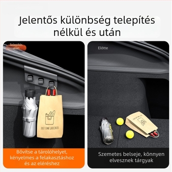 Tesla ModeIY csomagtartó kampó, kétoldalas tároló kiegészítő, nylon anyag, modell 012