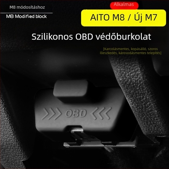 OBD védőburkolat M8/M7-hez, TPE anyag, porvédelem, belső dekoratív fedél