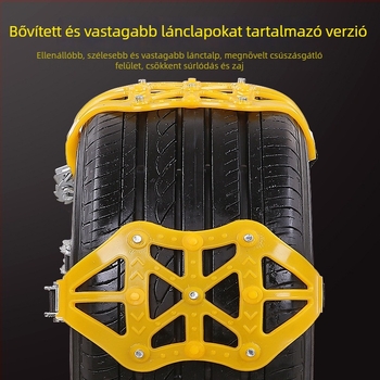 Autó téli hólánc - kapcsos típusú, univerzális, PVC anyag, egy darab, általános modell