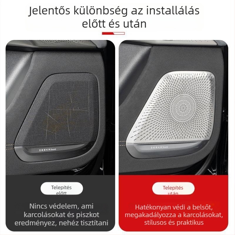 Zeekr 7X ajtó basszus-hangszóró fedél – Fém védőfedél, Típus: kerék matricák, Márka: más