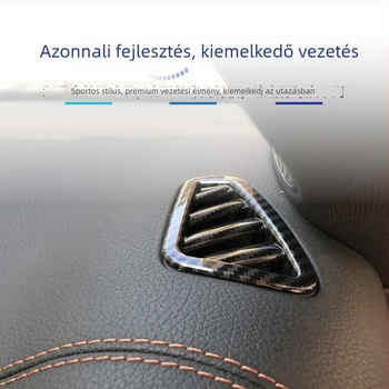 AMP-Z ABS műanyag belső díszpanel a műszerfal légbeömlőinek Mercedes-Benz A-Class/CLA (W177/C118) — logó nélkül, testreszabható