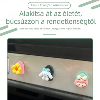 Changan modelljeihez belső autódekorációs kampó aranyos rajzfilm dizájnnal