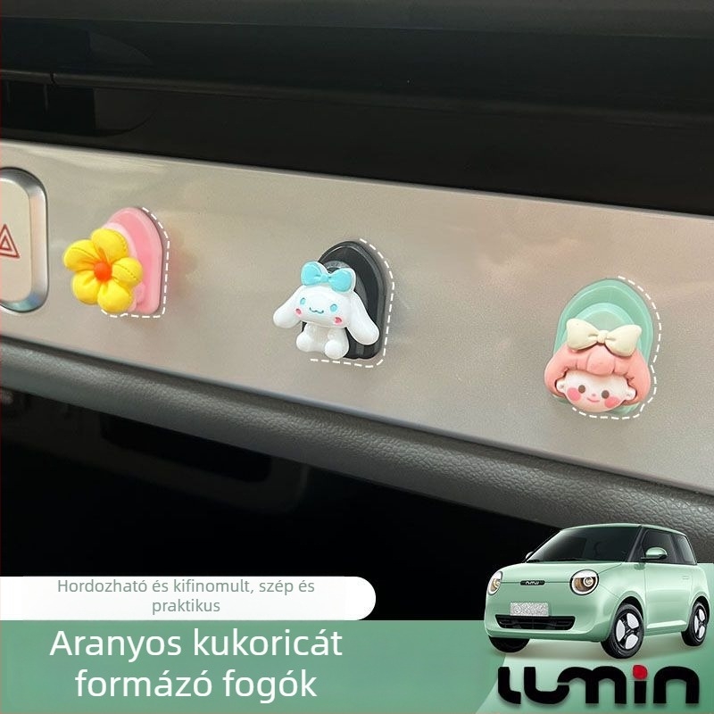 Changan modelljeihez belső autódekorációs kampó aranyos rajzfilm dizájnnal