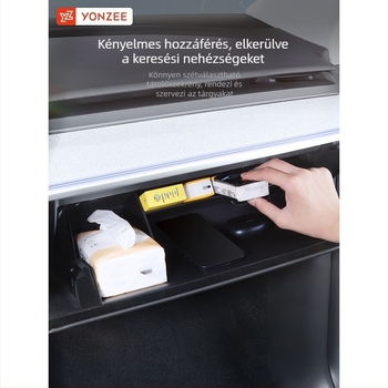 ABS műanyag belső tároló elválasztó a Tesla Model 3/Y kesztyűtartóhoz