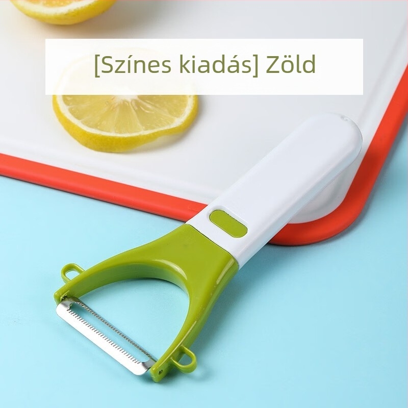 Tea Flower (CHAHUA) gyümölcs- és zöldség-hámozó, rozsdamentes acél, többfunkciós, modell 2264