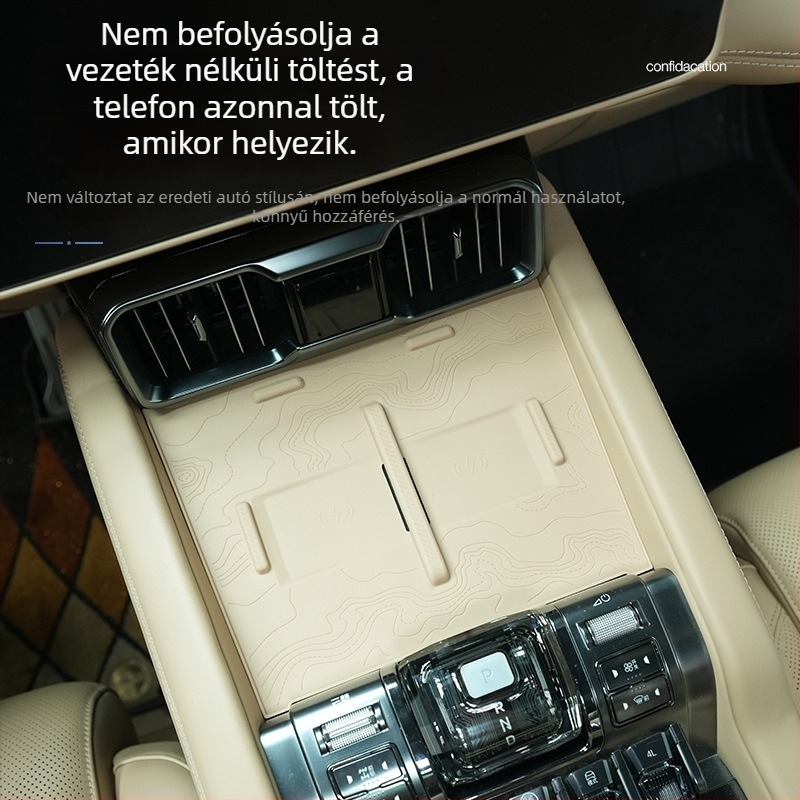 Equation Leopard 8 Központi Konzol Szilikon Pad Vezeték Nélküli Töltéssel – Belső Védelem