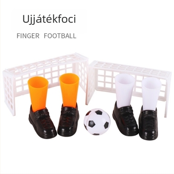 Ujjfoci asztali játék — műanyagból készült, beltéri szórakozás, színes dobozban csomagolva, minden korosztály számára.