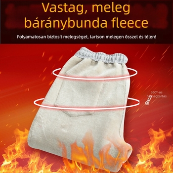 Férfiaknak fleece-bevonatú sportnadrág, középső derék, kötős zárás, zsebek, téli viselet