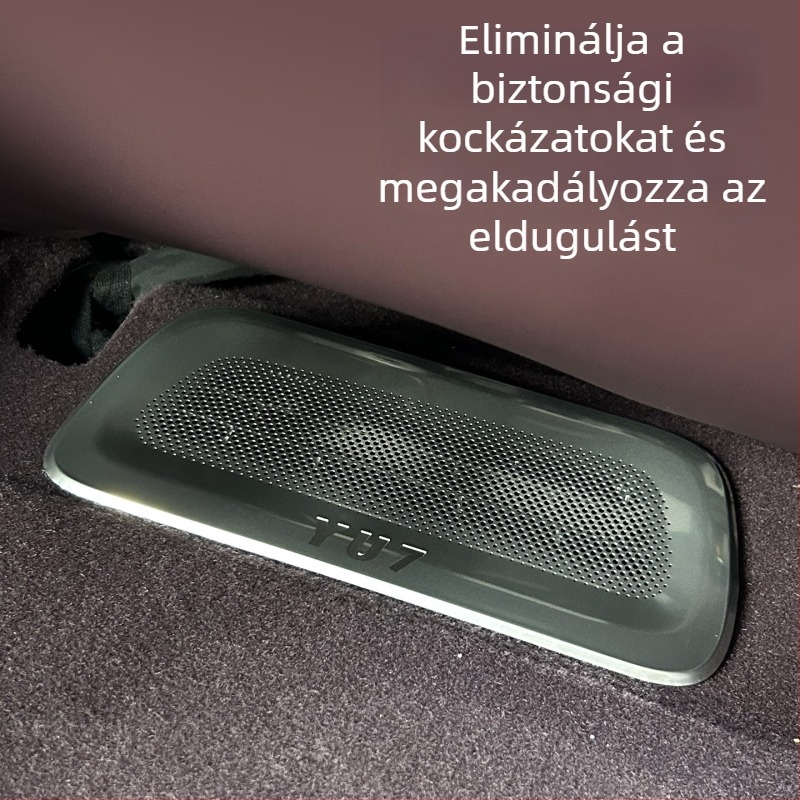 Xiaomi Yu7-hez alul ülés alatti légkivezető porvédő sapka – rozsdamentes acél, Coolness márka, szerelési kiegészítő az eltömődés elleni védelem