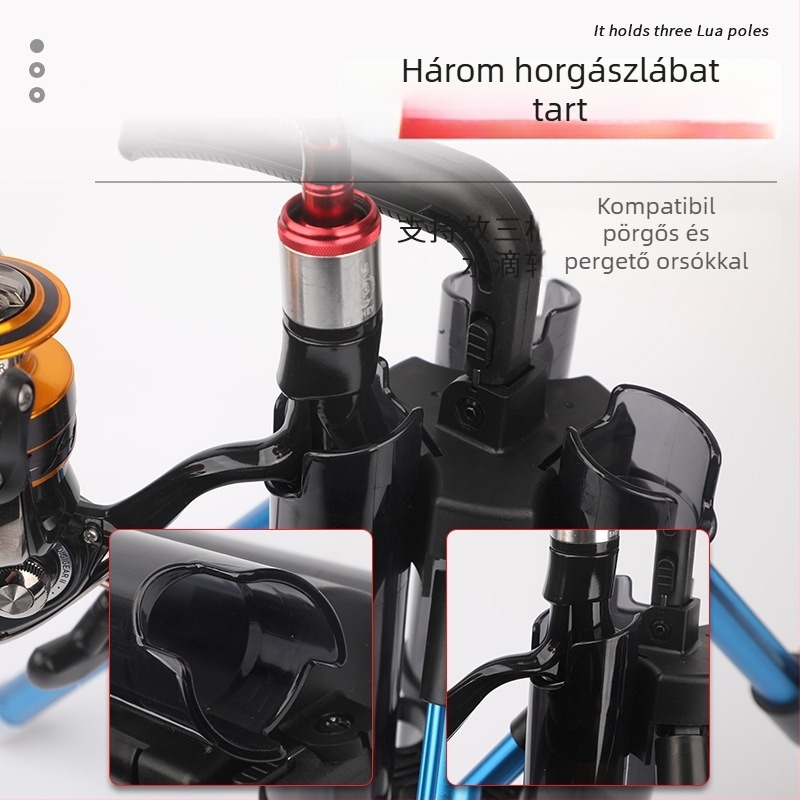 Chenyu Hordozható Horgászbot Tartó - Alumínium Ötvözet, Tripod Bázis (Márka: Chenyu; Jogosult Magánmárka: Igen)