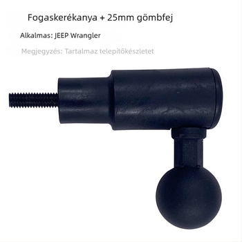 Autótelefon-tartó A-oszlop hüvelycsavar és 25 mm gömbfej, ABS test