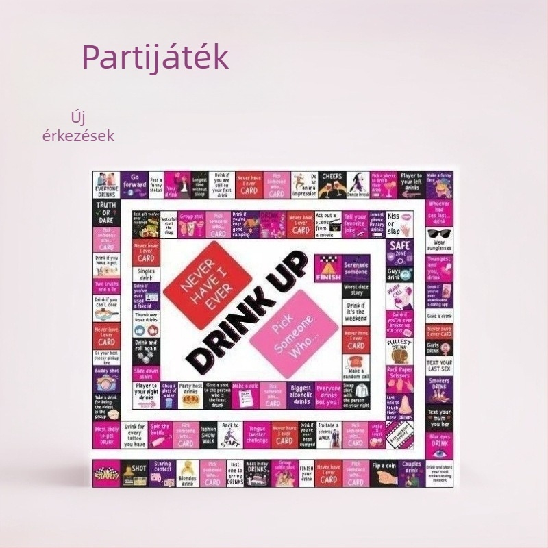 Bőrből készült sakk- és kártyaasztali játék felnőtteknek minimalistikus dizájnnal — interaktív ivós partyjáték (14+)