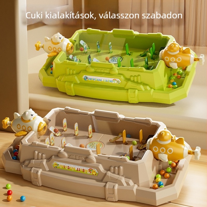 Gyerekeknek szóló gyöngy lövő játékgép — interaktív családi játék, műanyag, 4–6 évesek