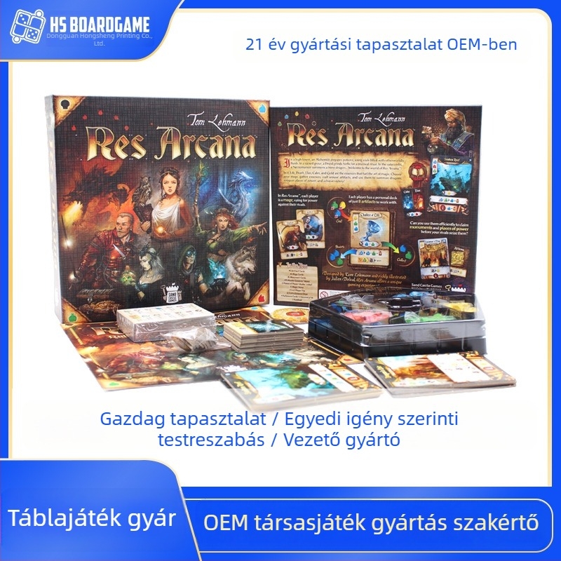 Gyerekeknek készült asztali társasjáték készlet, papíralapú, kínai–angol kétnyelvű, Dongguan származású, 4–14 éveseknek