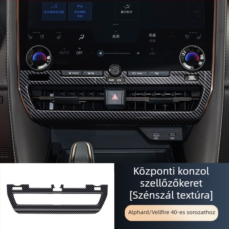 ALF40 központi légkimeneti keret Toyota Alphard/Vellfire – Le Huo, ABS plating, Guangzhou, testreszabható feldolgozás