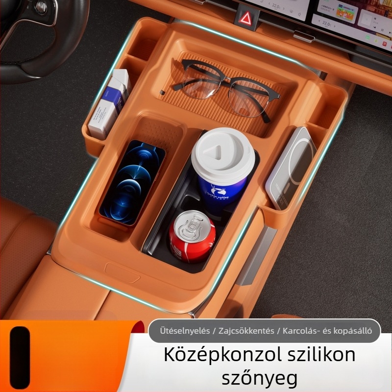 25 modell Wei Gaoshan 7/8/9 központi konzolhoz szilikon pad — csúszásmentes tárolás, vezeték nélküli töltés és pohár tartozék