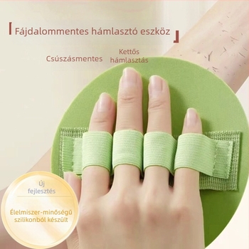 Zuhanymasszázs kefé, szilikonból, erős hámlasztás, fájdalommentes és tartós, univerzális használatra.