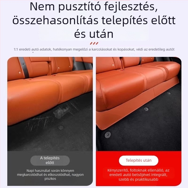 Ideal L6-hez készült belső védő párna a második sor közötti folyosóhoz – bőr