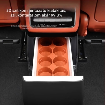 Szilikon pohártartó autóba, modell Ideal L9, 0,5 kg, belső térhez rögzítő pad