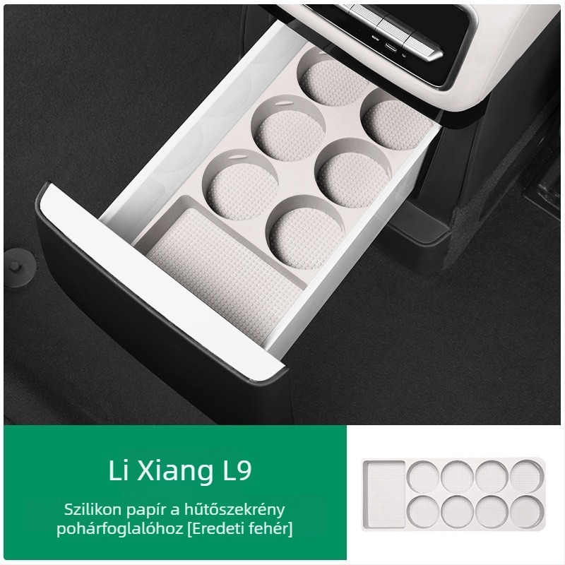Szilikon pohártartó autóba, modell Ideal L9, 0,5 kg, belső térhez rögzítő pad
