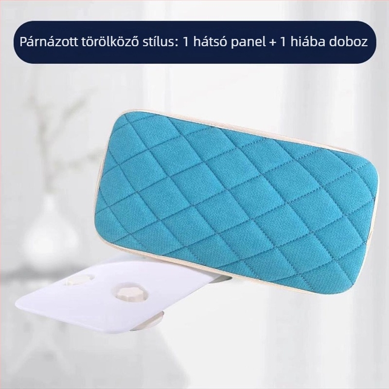 Hátmosó kefé hosszú nyéllel, falra szerelhető testápoló kefével, puha sörtékkel