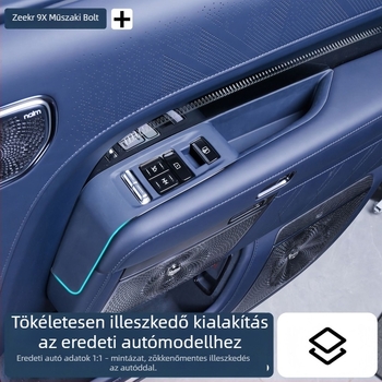 Zeekr 9X-hez készült szilikon tároló rekeszmat, modell 1478, testreszabható, belső karcolásvédő