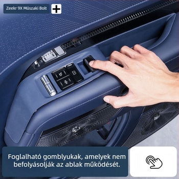 Zeekr 9X-hez készült szilikon tároló rekeszmat, modell 1478, testreszabható, belső karcolásvédő