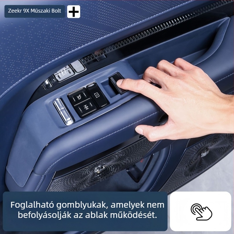 Zeekr 9X-hez készült szilikon tároló rekeszmat, modell 1478, testreszabható, belső karcolásvédő